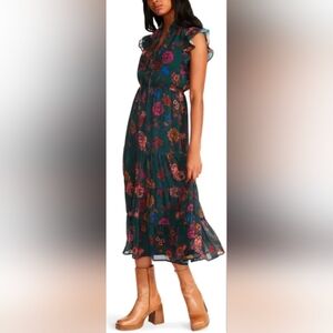 BB Dakota by Steve Madden Lillia Cap Sleeve Maxi Dress, XL